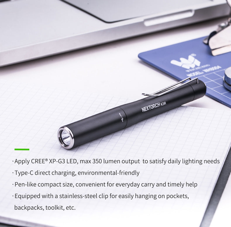 Nextorch K3R Rechargeable EDC Penlight
