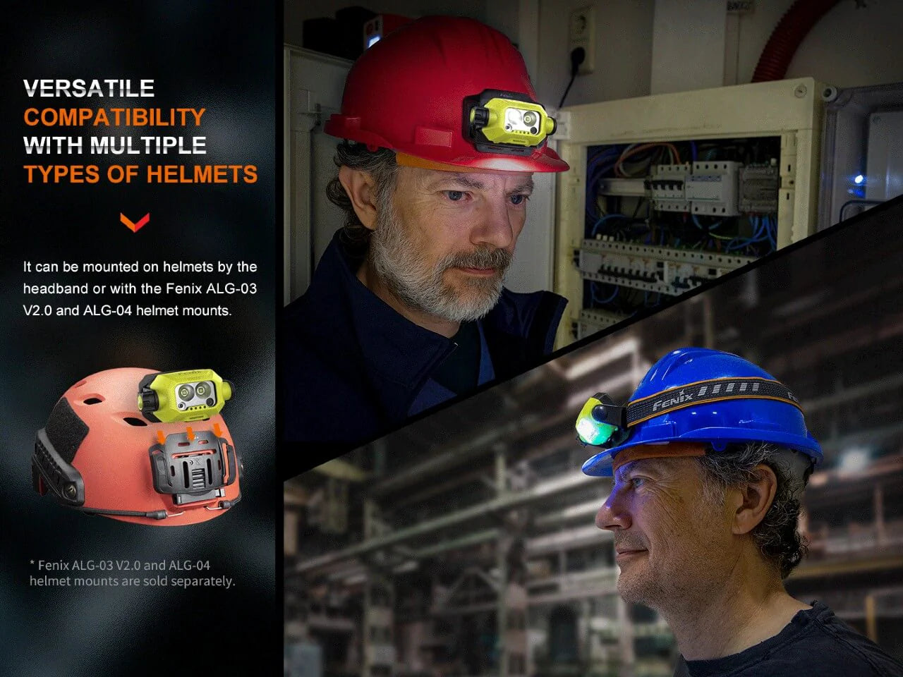 Fenix WH23R Dual Beam Distance LED Headlamp With Hand Gesture On / Off Function