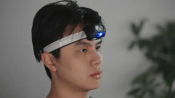 Wuben H4 Motion Sensor 3 Light Sources Headlamp (Black)