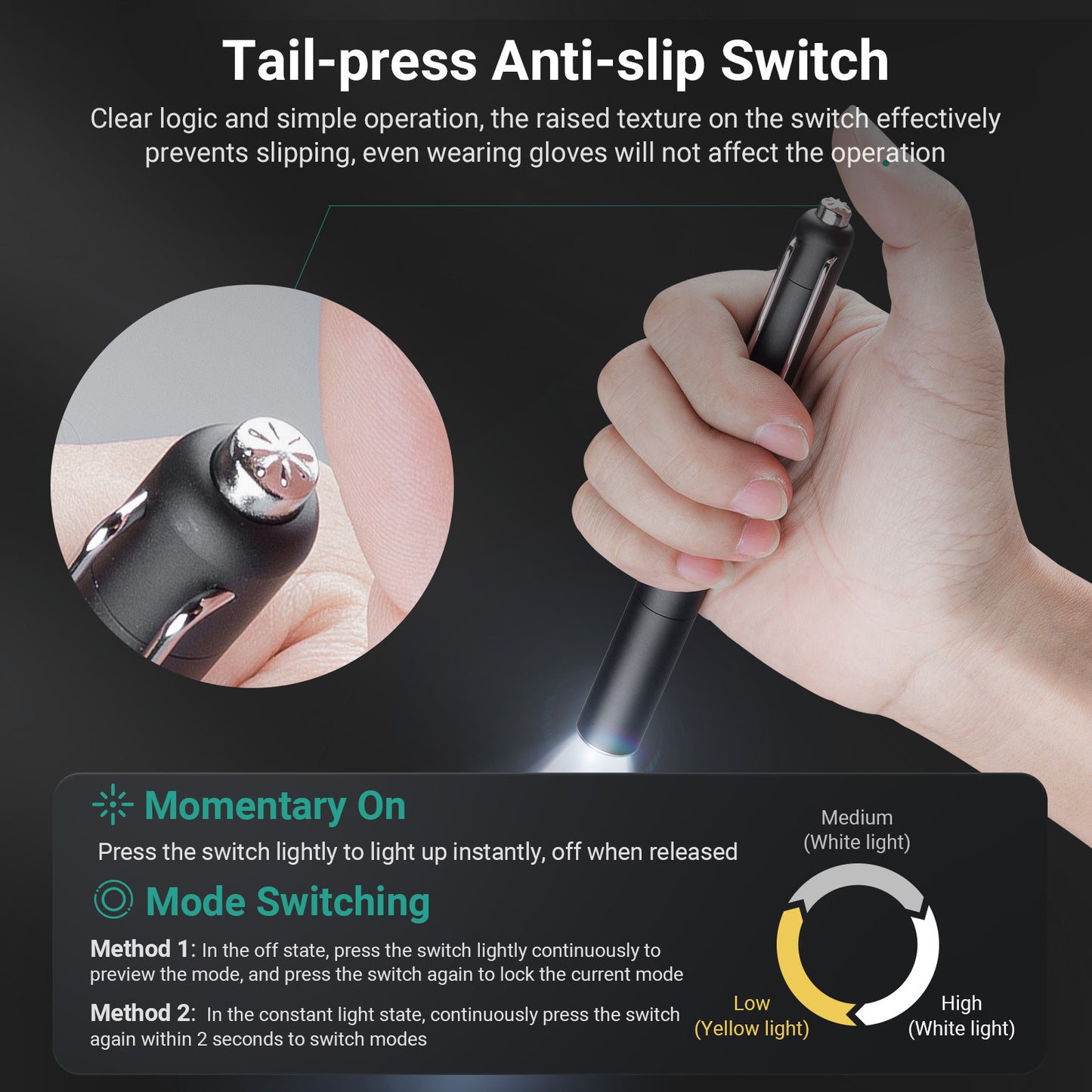 Nextorch Dr.K32 Dual Light Sources Professional Medical Flashlight