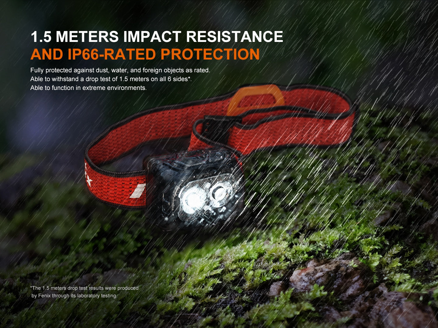Fenix HL18R-T V2 Triple Light Sources Lightweight Headlamp with Whistle
