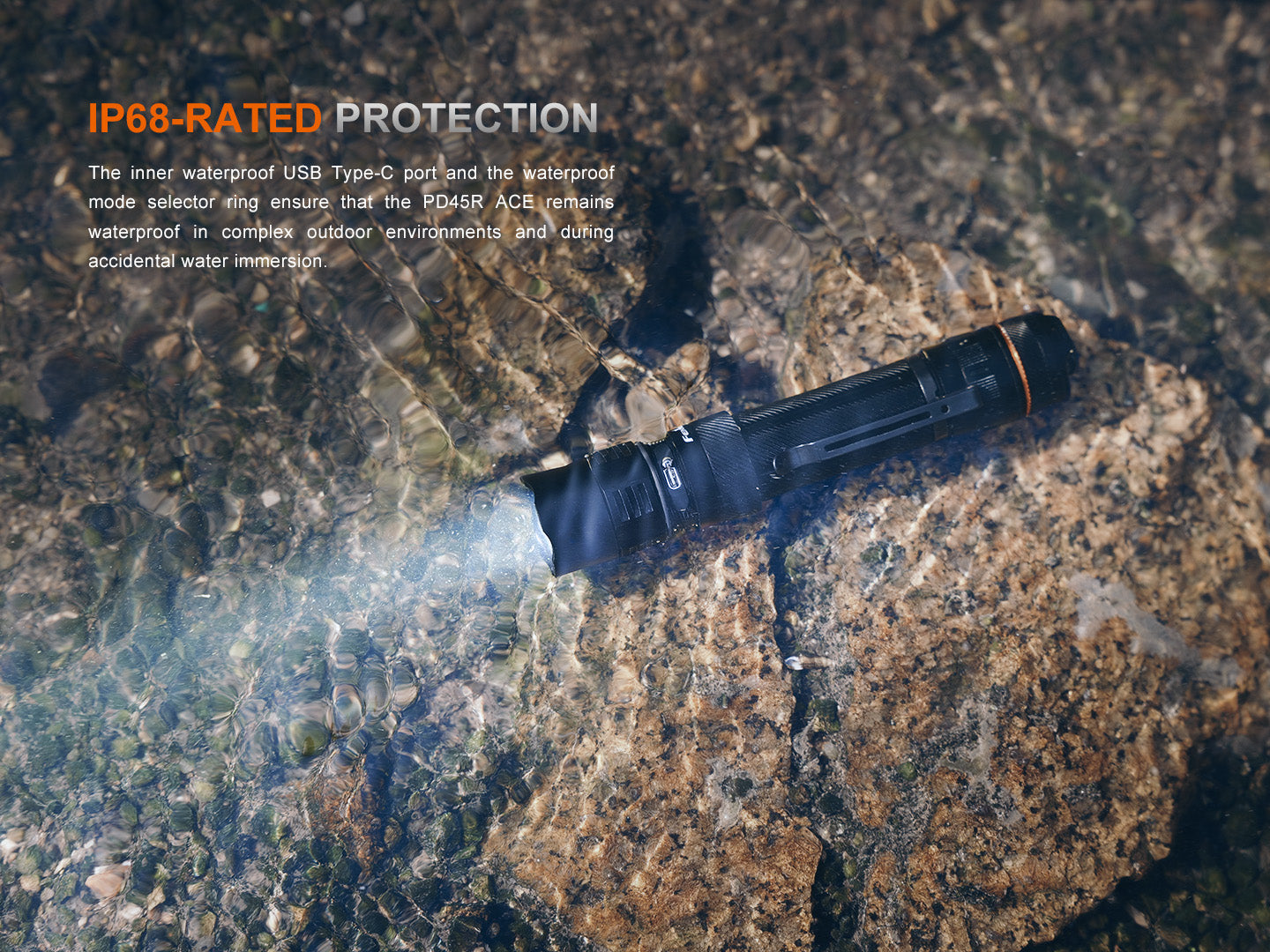 Fenix PD45R Ace Rechargeable Tactical Flashlight