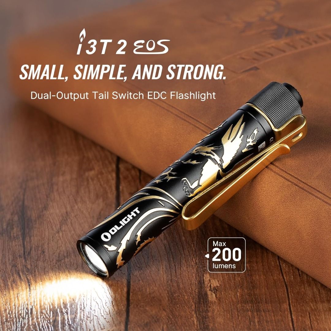 Limited Edition) Olight i3T Dragon Phoenix Everyday Carry