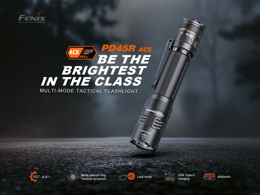 Fenix PD45R Ace Rechargeable Tactical Flashlight