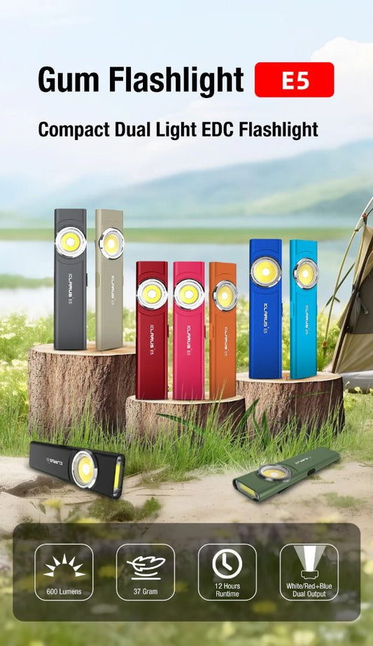 Klarus E5 Ultra Slim Compact Multi-Purpose EDC Flashlight