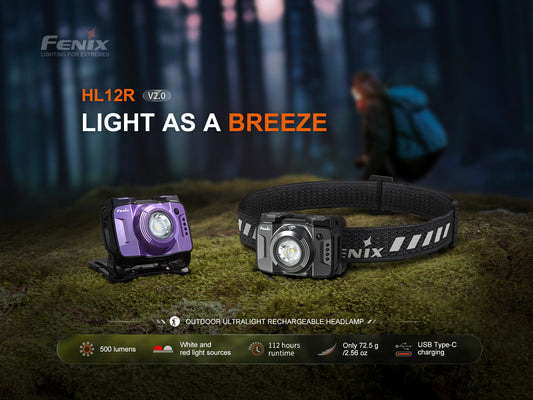 Fenix HL12R V2 Rechargeable Headlamp