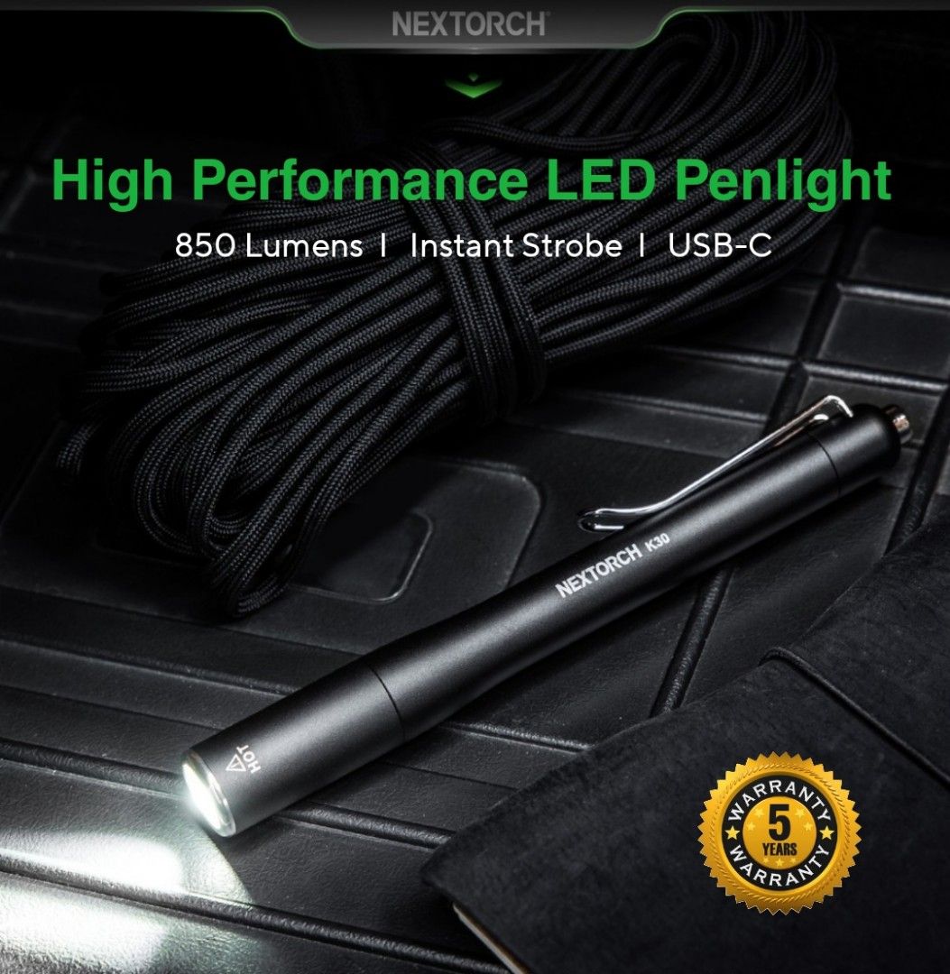 Lampe Nextorch DR K3PRO 80Lumens blanc / Jaune - Stylo lampe médicale rechargeable Lampe Nextorch DR K3PRO 80Lumens blanc / Jaune - Stylo lampe médicale rechargeable