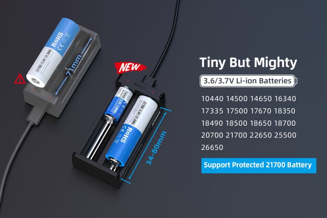 XTAR MC2 (Upgraded Version) Battery Charger