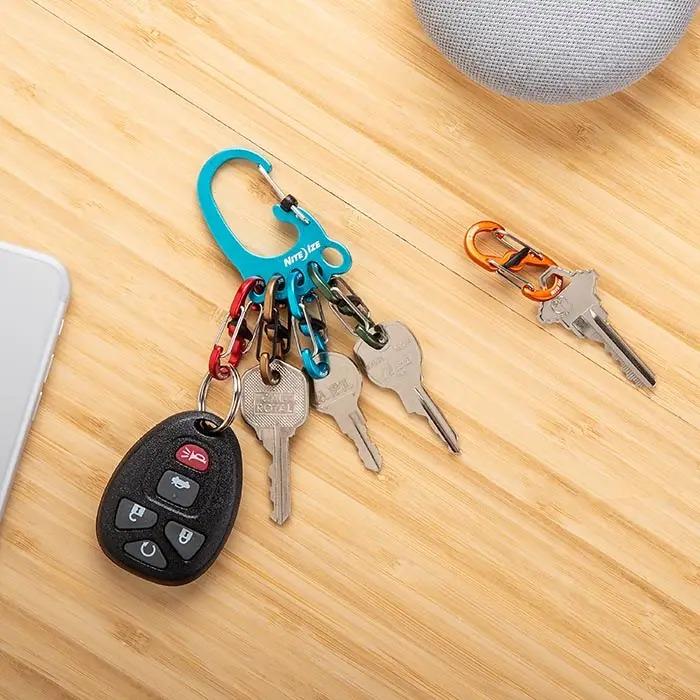 Nite Ize BigFoot Locker S-Biner Key Holder in Aluminum