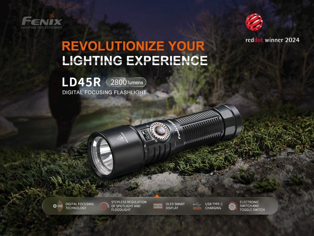 Fenix LD45R Advance Digital Focusing Outdoor Flashlight