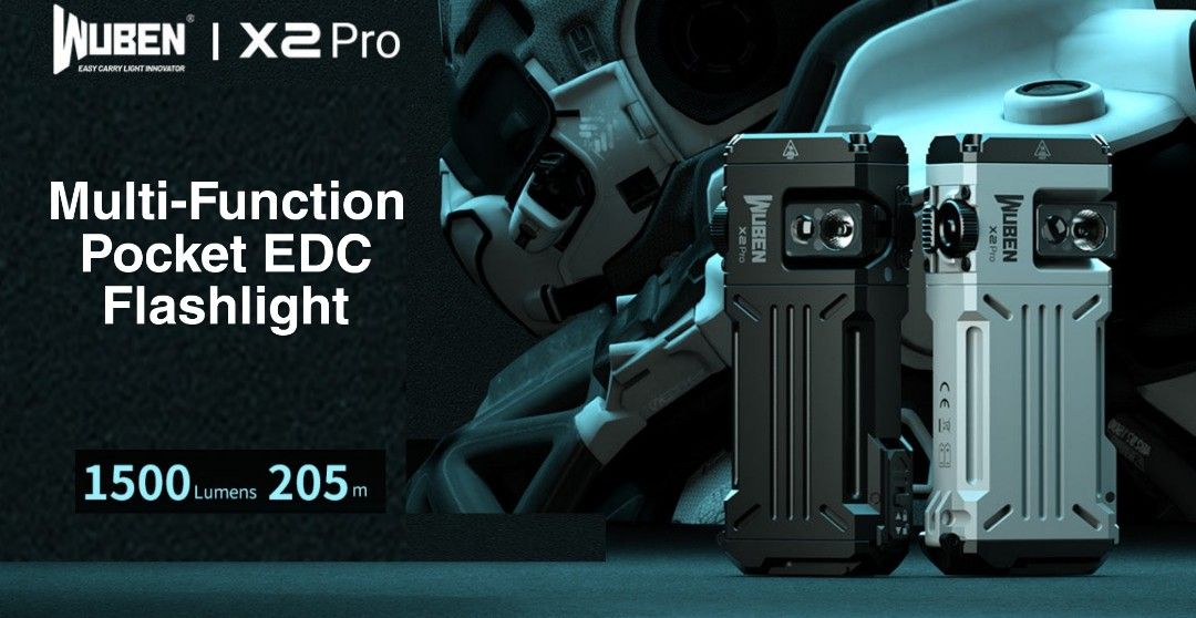 Wuben X2 Pro RGB Multi-Function Everyday Carry Flashlight