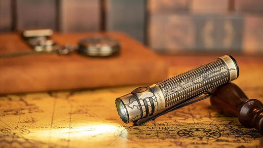 (Limited Edition) Olight Warrior Mini 3 Cracked Brass Compact LED Flashlight