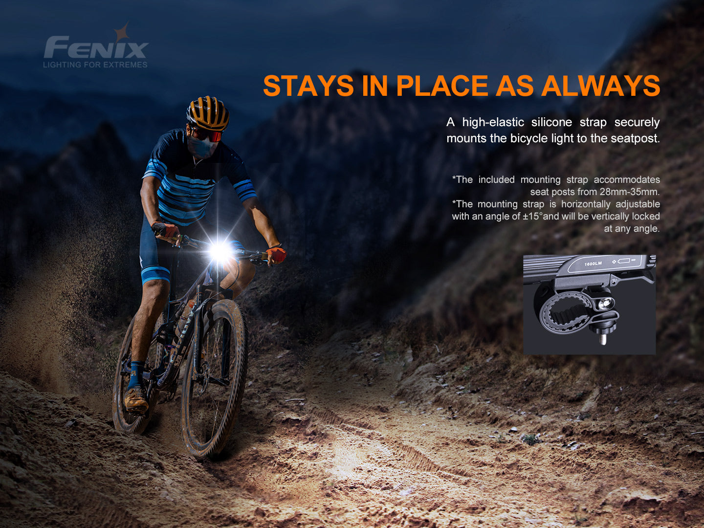Fenix BC26R 1600 Lumens Bike Front Light