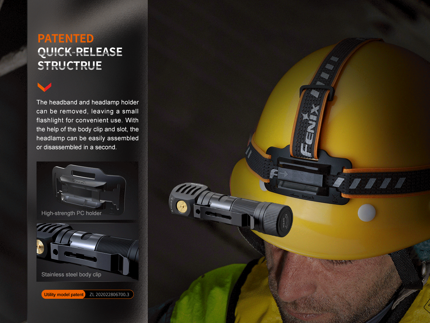 Fenix HM61R Right Angle Flashlight with Headlamp Feature