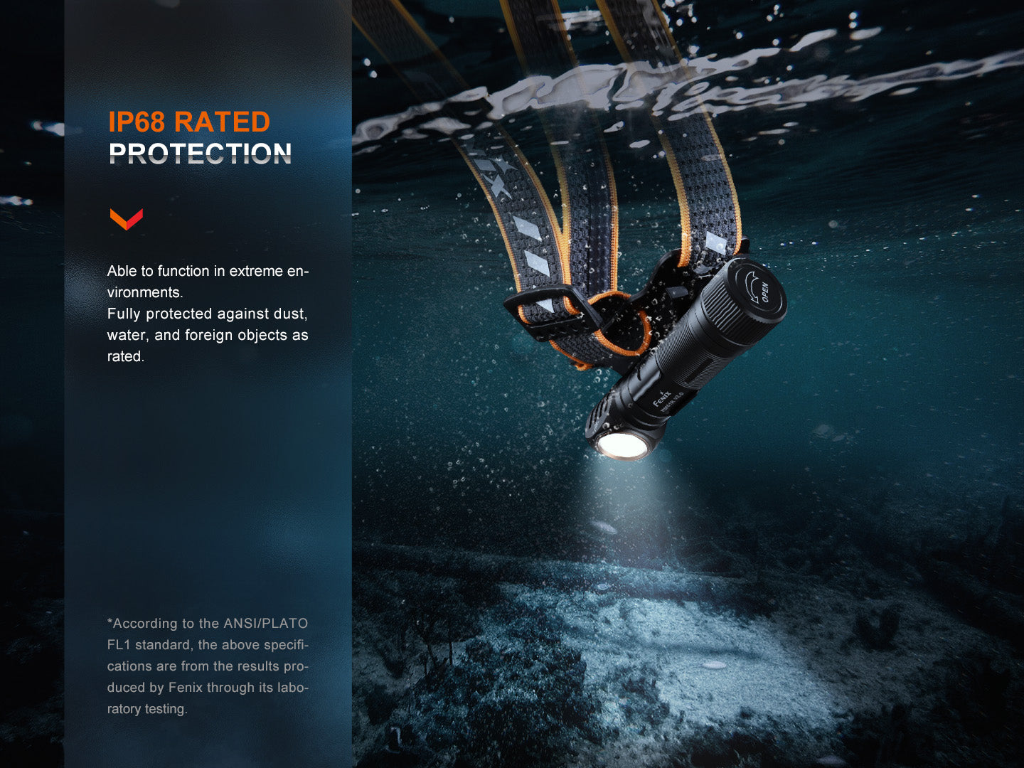 Fenix HM61R Right Angle Flashlight with Headlamp Feature