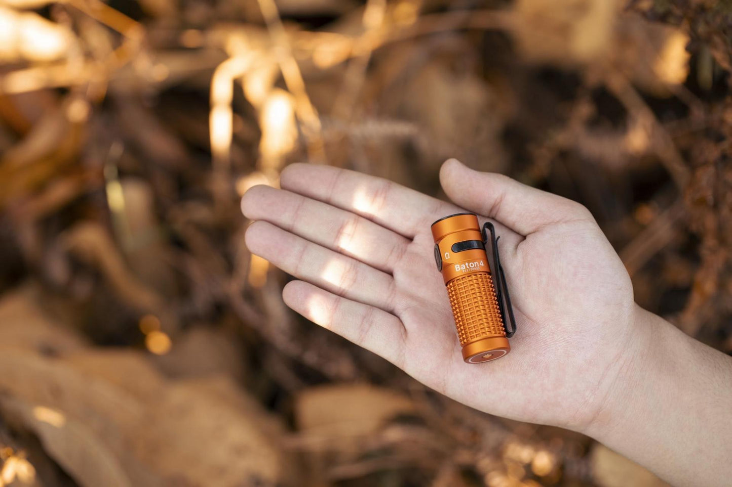 Olight Baton 4 Orange Compact EDC Flashlight