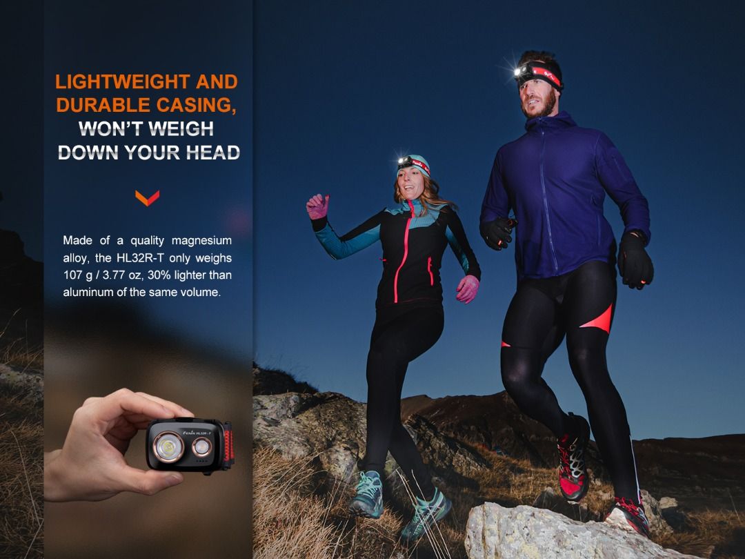Fenix HL32R-T Lightweight Trail Running Headlamp