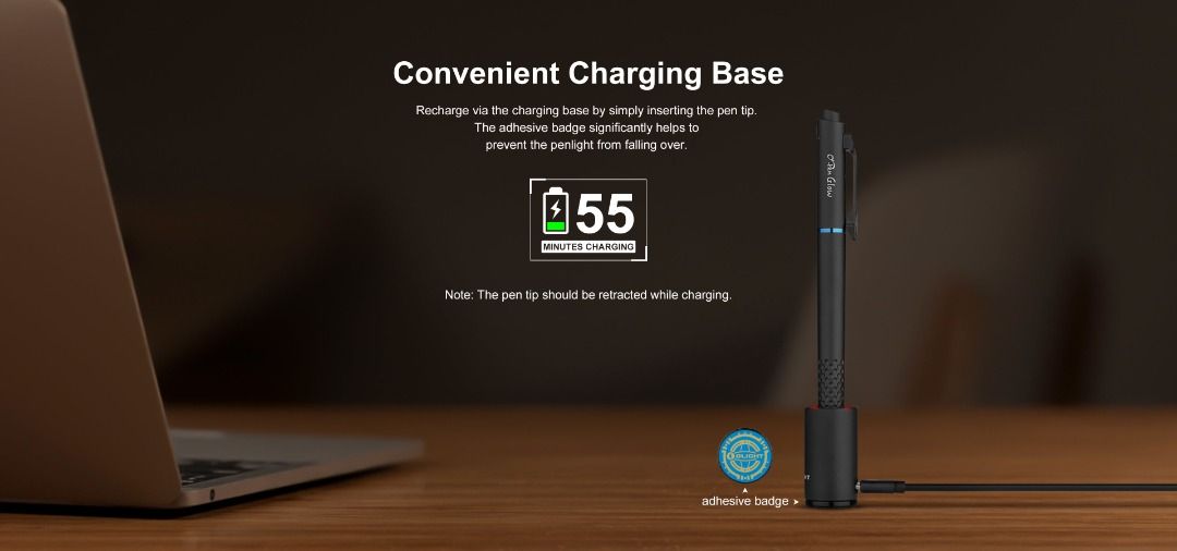 Olight O'Pen Glow Dual Light Sources Penlight With Green Pointer