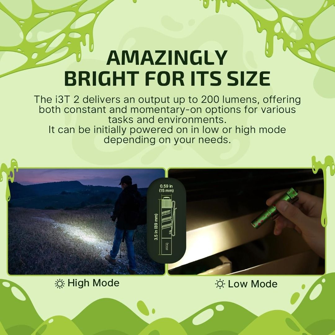 (Limited Edition) Olight i3T 2 Zombie EDC Flashlight