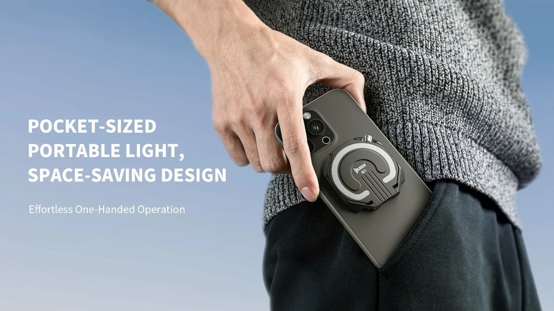Wuben E1 Tri-Colour Phone Flashlight / Selfie Light