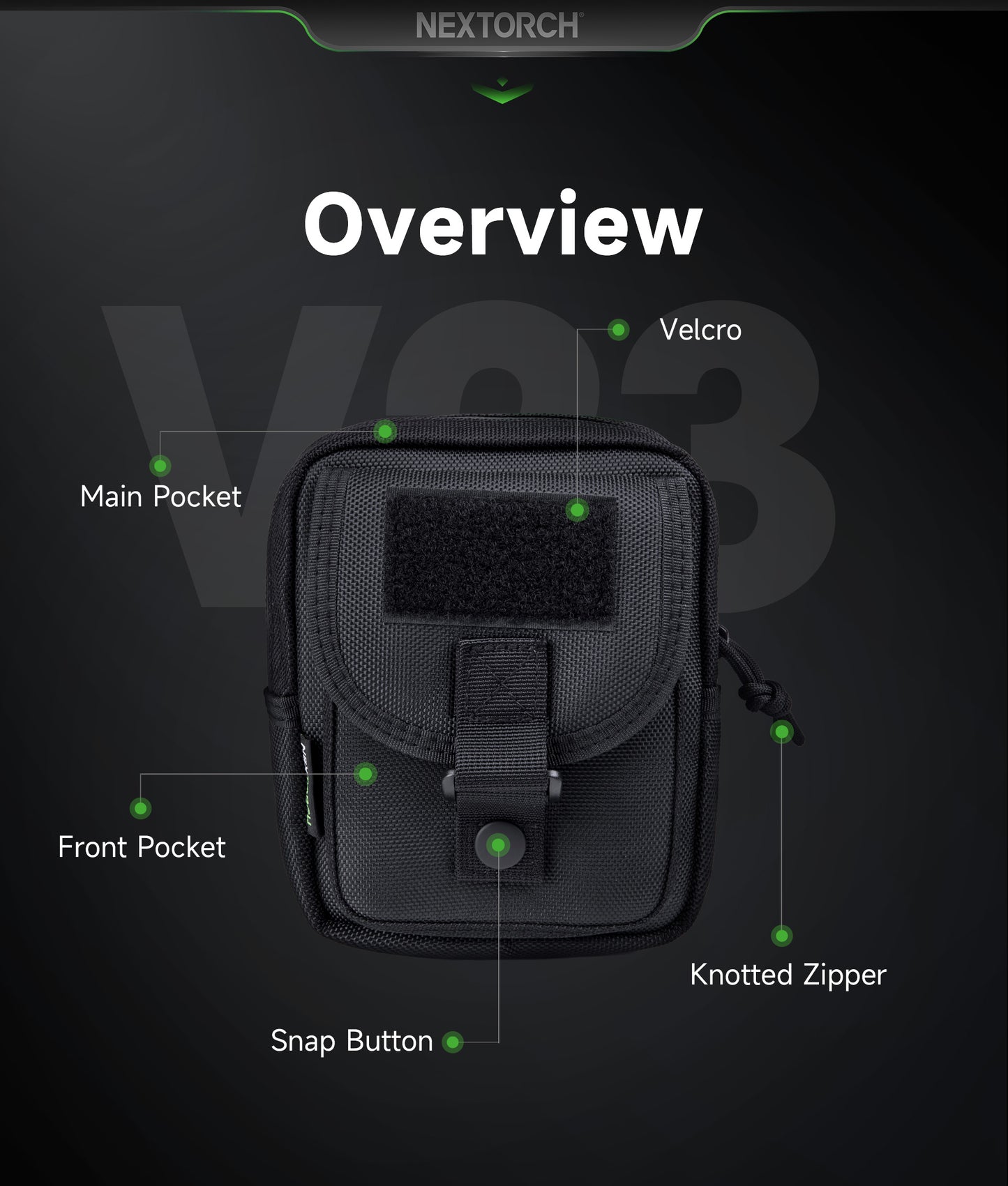 Nextorch V23 Quick Draw Tactical Utility Pouch
