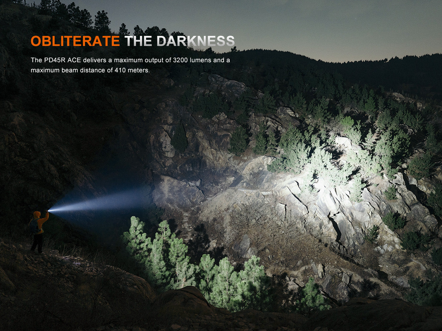 Fenix PD45R Ace Rechargeable Tactical Flashlight
