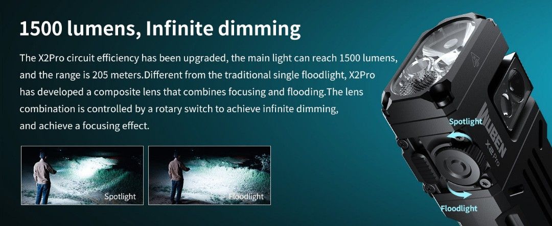 Wuben X2 Pro RGB Multi-Function Everyday Carry Flashlight