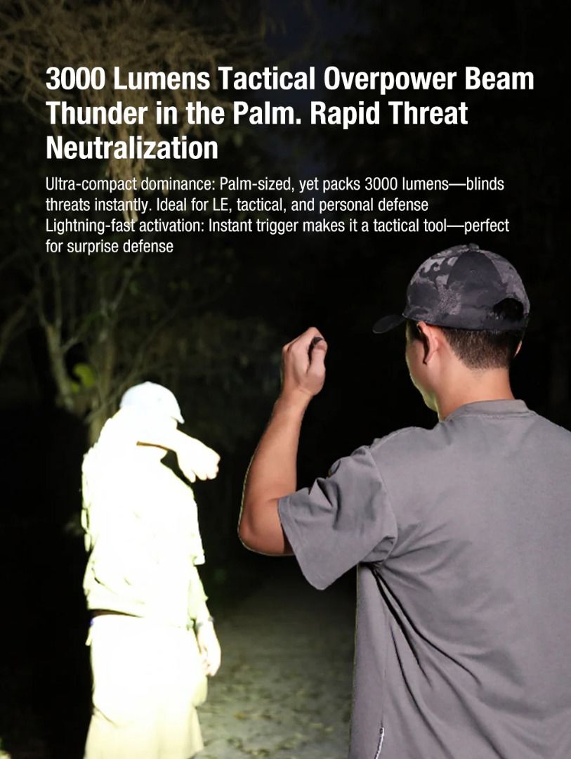 Klarus FlatTac X2 Ultra Slim Palm Size Tactical Flashlight