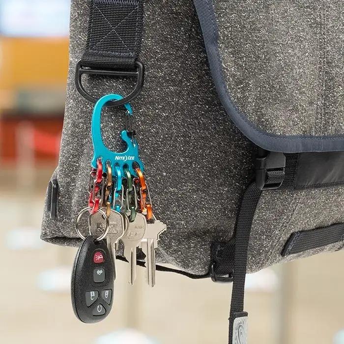 Nite Ize BigFoot Locker S-Biner Key Holder in Aluminum