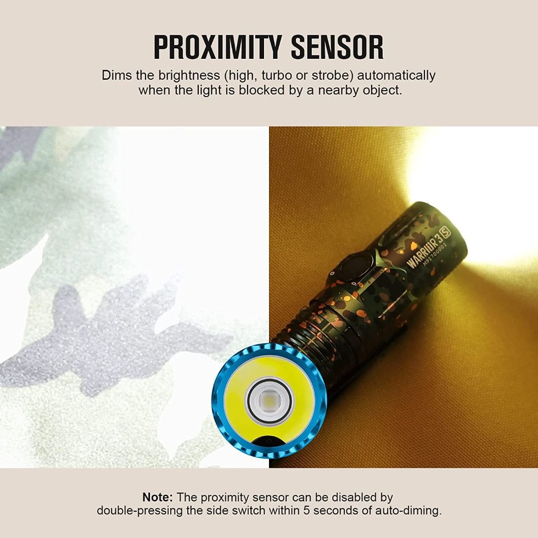 (Limited Edition) Olight Warrior 3S Camoflage LED Flashlight