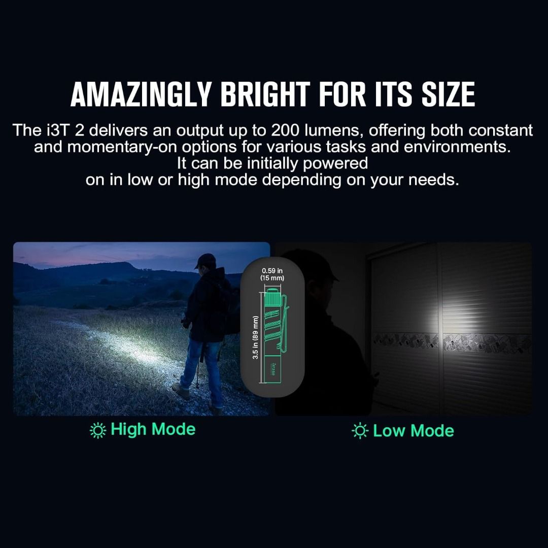 (Limited Edition) Olight i3T 2 Dragon Phoenix Everyday Carry Flashlight