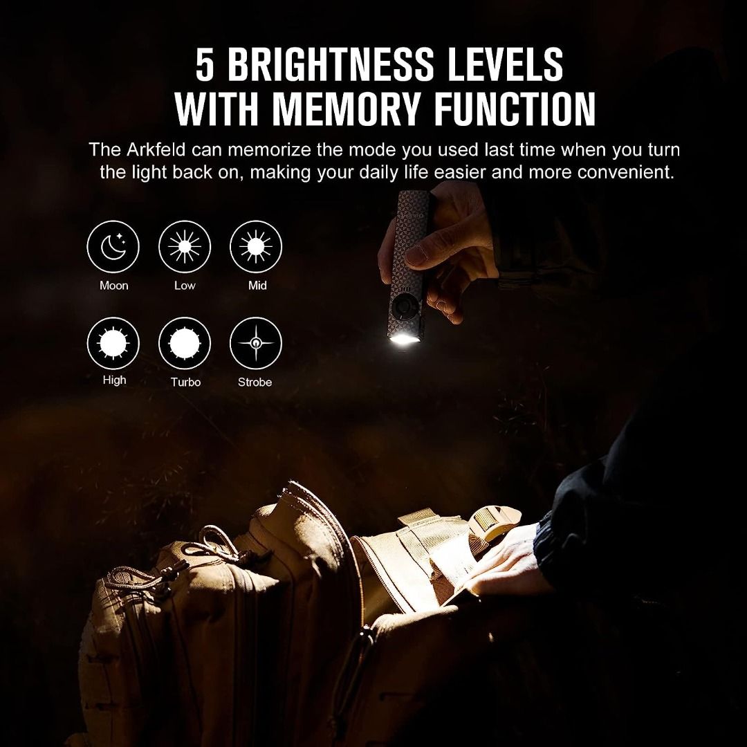 (Limited Edition) Olight Arkfeld Pinwheel EDC Flashlight with Green Beam