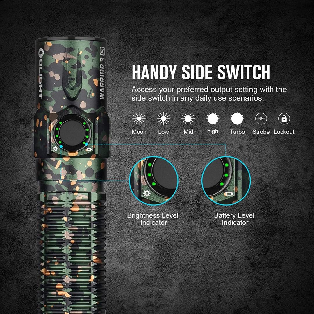 (Limited Edition) Olight Warrior 3S Camoflage LED Flashlight