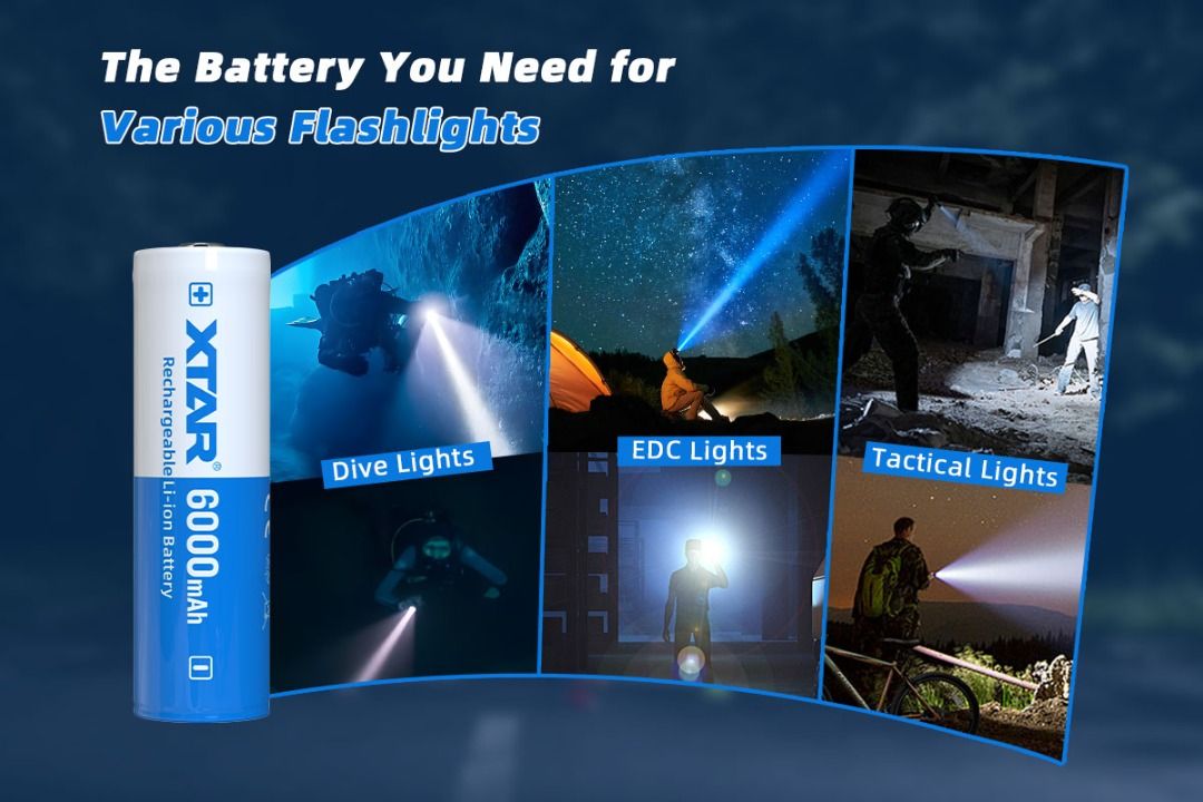 XTAR 21700 Protected Li-ion Rechargeable Battery_6,000 mAh $23.90 Per Piece