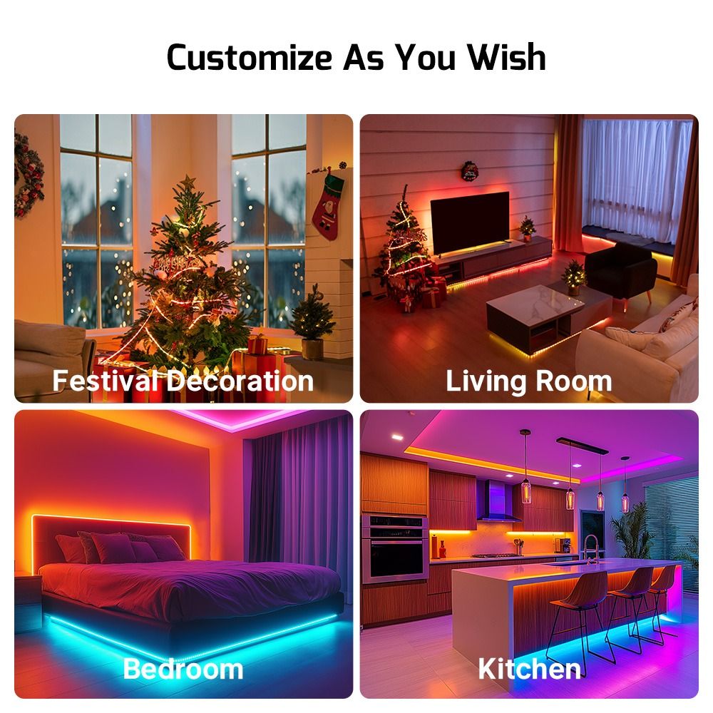 Olight Ostrip Smart LED Strip Lights with APP Control, Music Sync, Color Changing