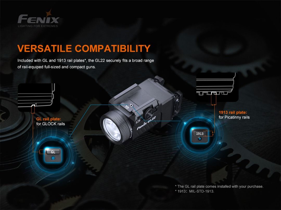 Fenix GL22 Red Laser Tactical Flashlight