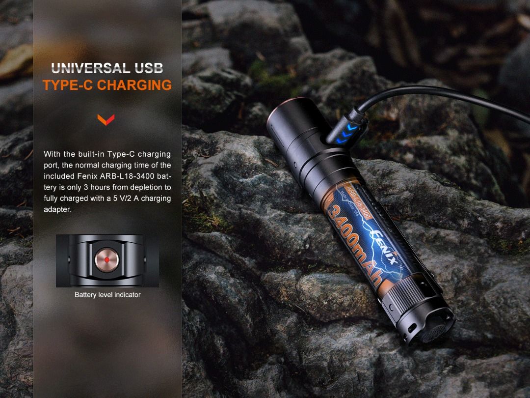 Fenix LD30R Compact USB-C Rechargeable Flashlight