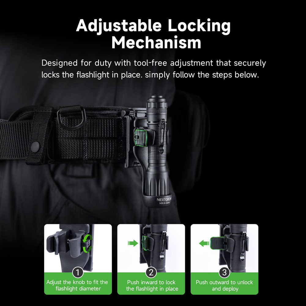 Nextorch V55 / V55L Quick Draw Tactical Flashlight Holster