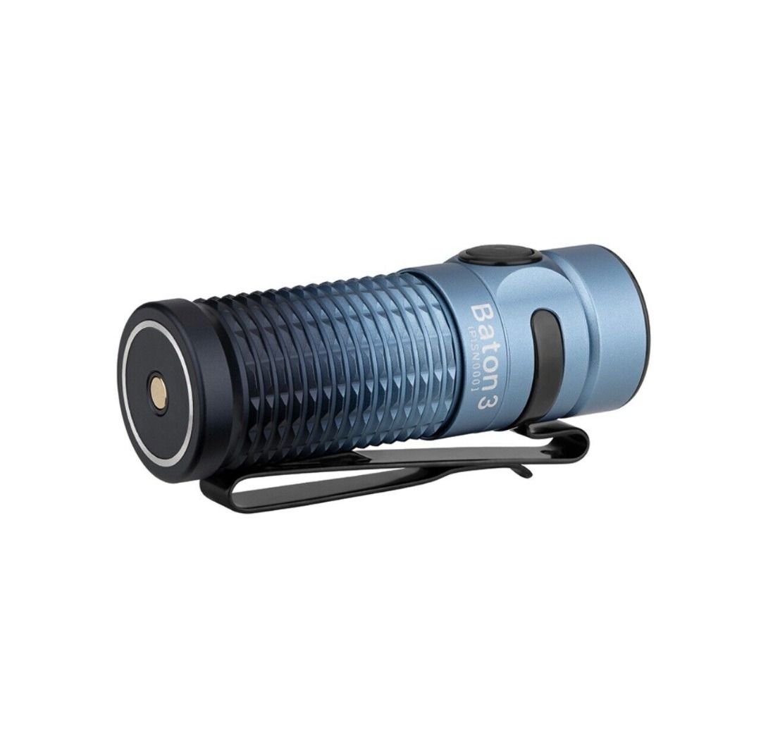 (Limited Edition) Olight Baton 3 Ocean Blue Compact Rechargeable Flashlight