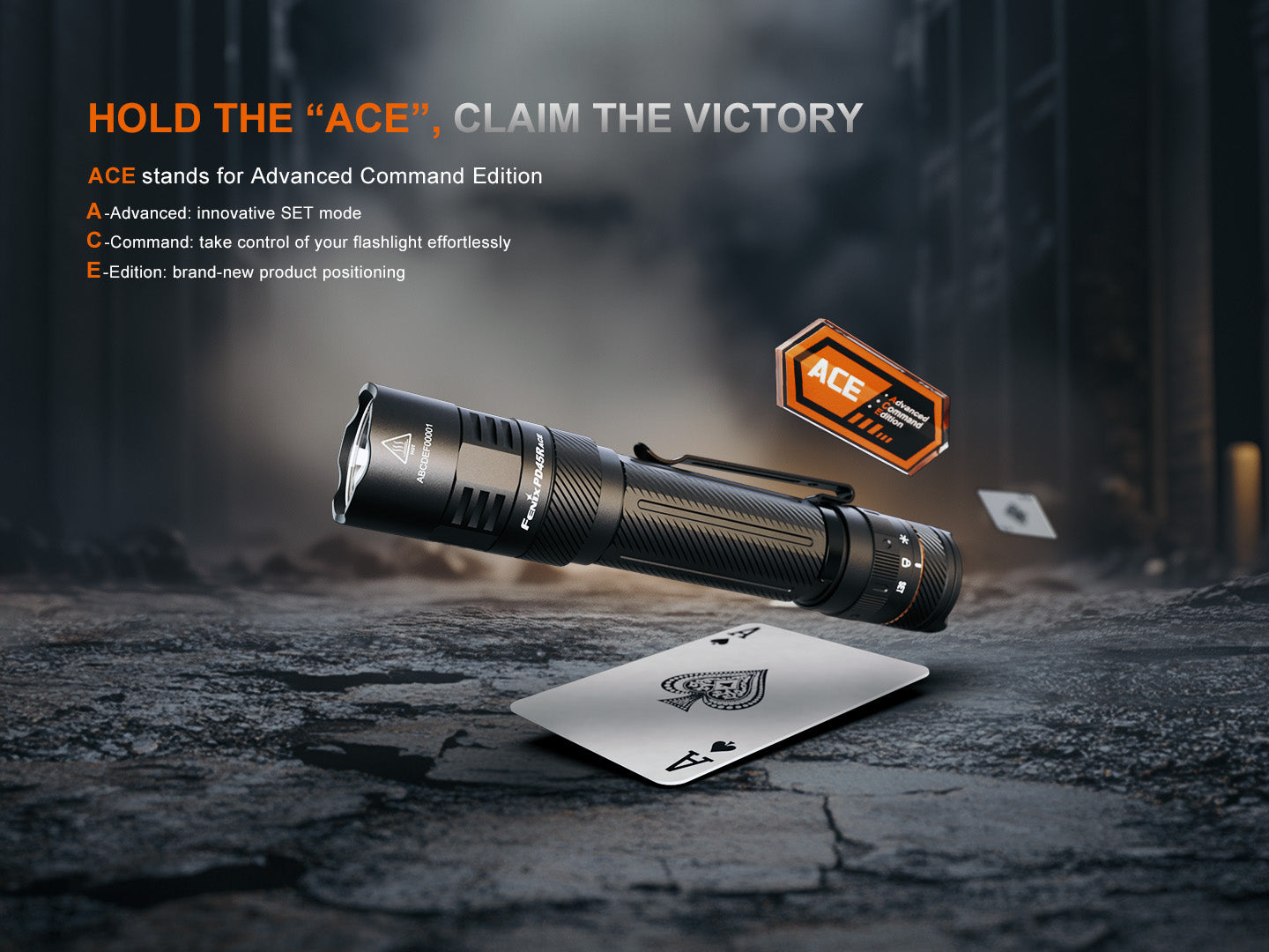 Fenix PD45R Ace Rechargeable Tactical Flashlight