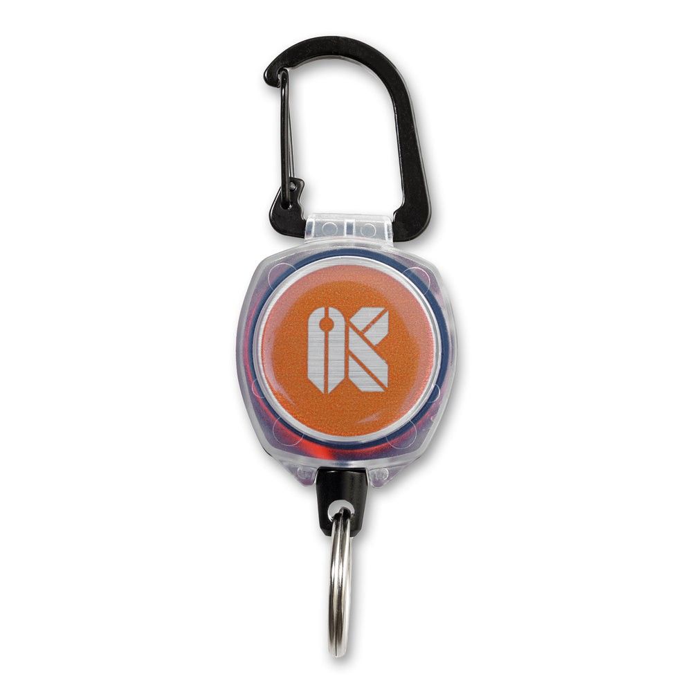 Keyport US Retractable Mini-Reel with Retractable Orange Kevlar Cord