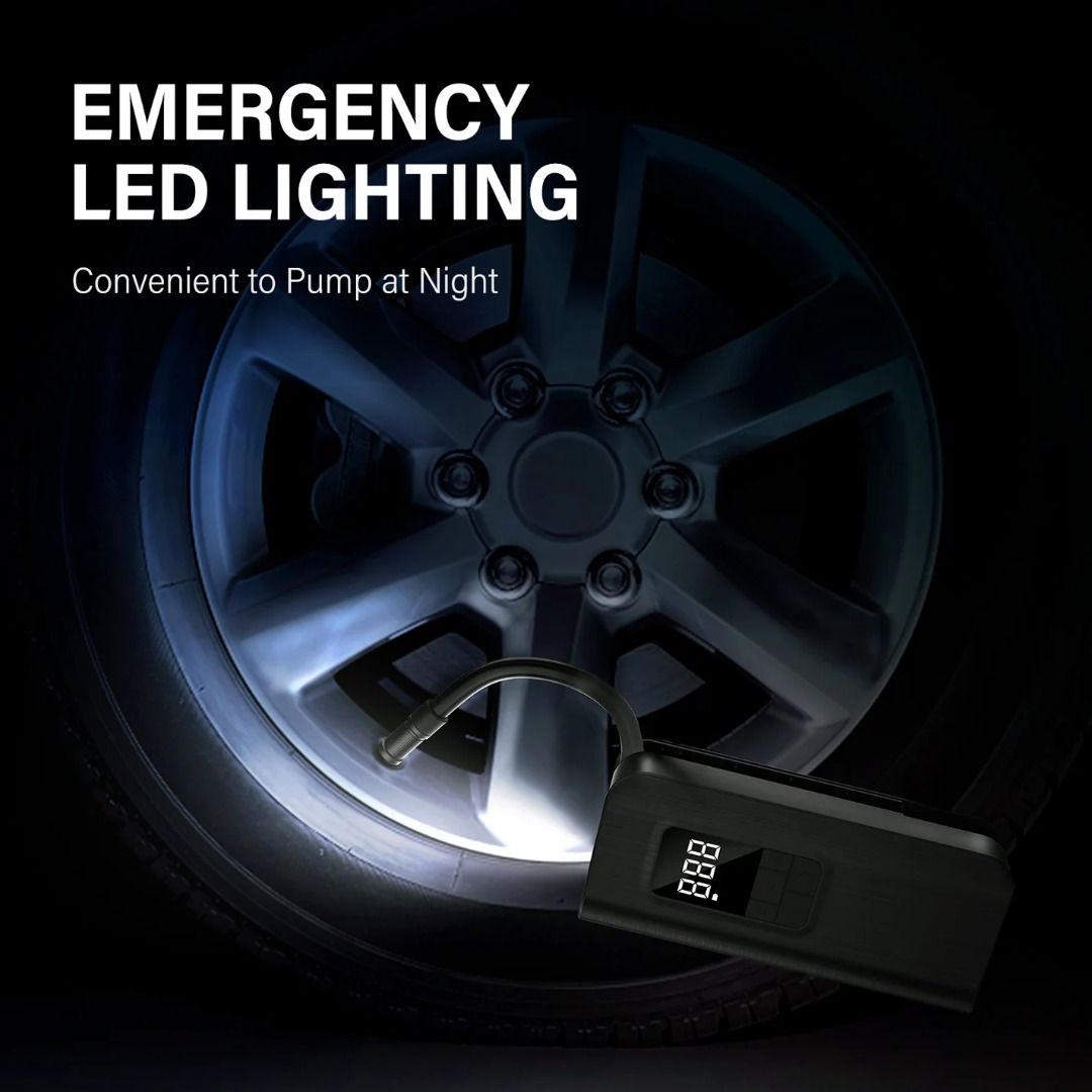 Topump TP100 Intelligent Electric Air Pump For Bikes, Cars & Balls