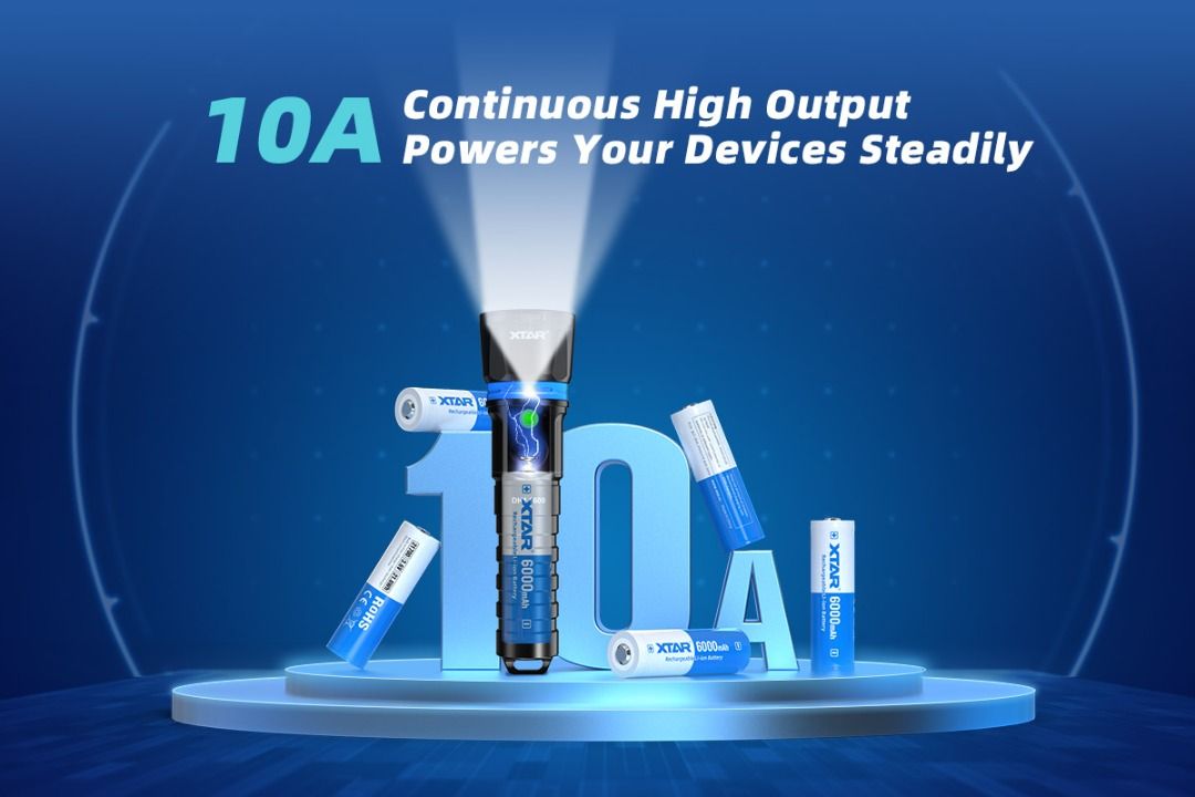 XTAR 21700 Protected Li-ion Rechargeable Battery_6,000 mAh $23.90 Per Piece