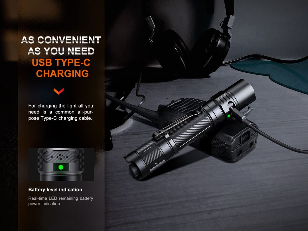 Fenix PD35R USB-C Rechargeable Tactical Flashlight