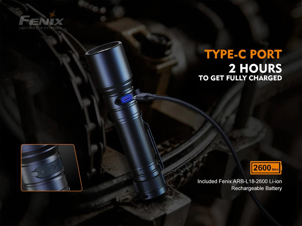 Fenix C6 V3 Heavy Duty Rechargeable Flashlight