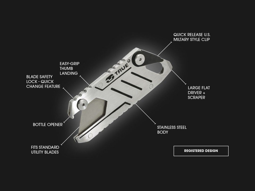 True Utility Box Cutter with Essential Warehouse Tool