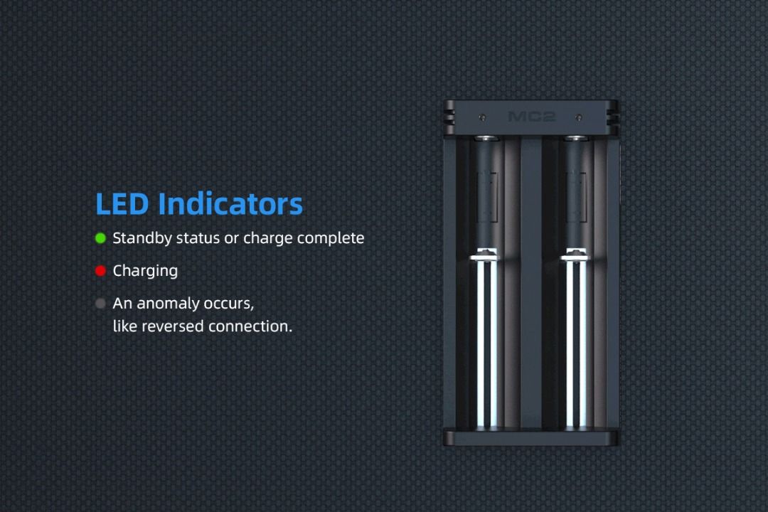 XTAR MC2 (Upgraded Version) Battery Charger
