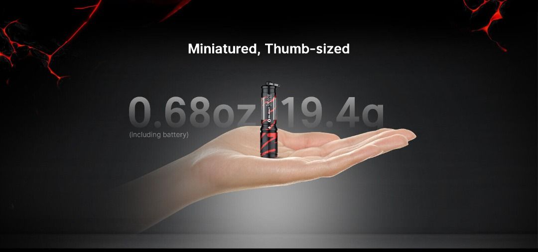 (Limited Edition) Olight i3E Black Lava Keychain Flashlight