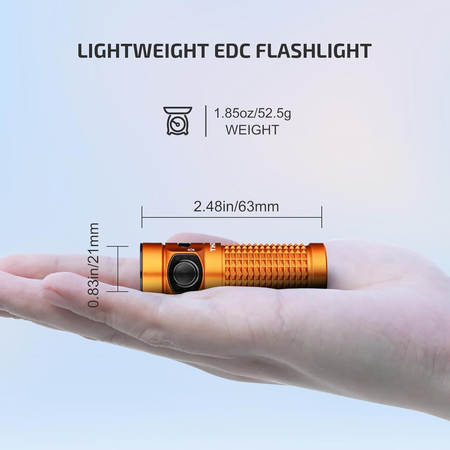 Olight Baton 4 Orange Compact EDC Flashlight