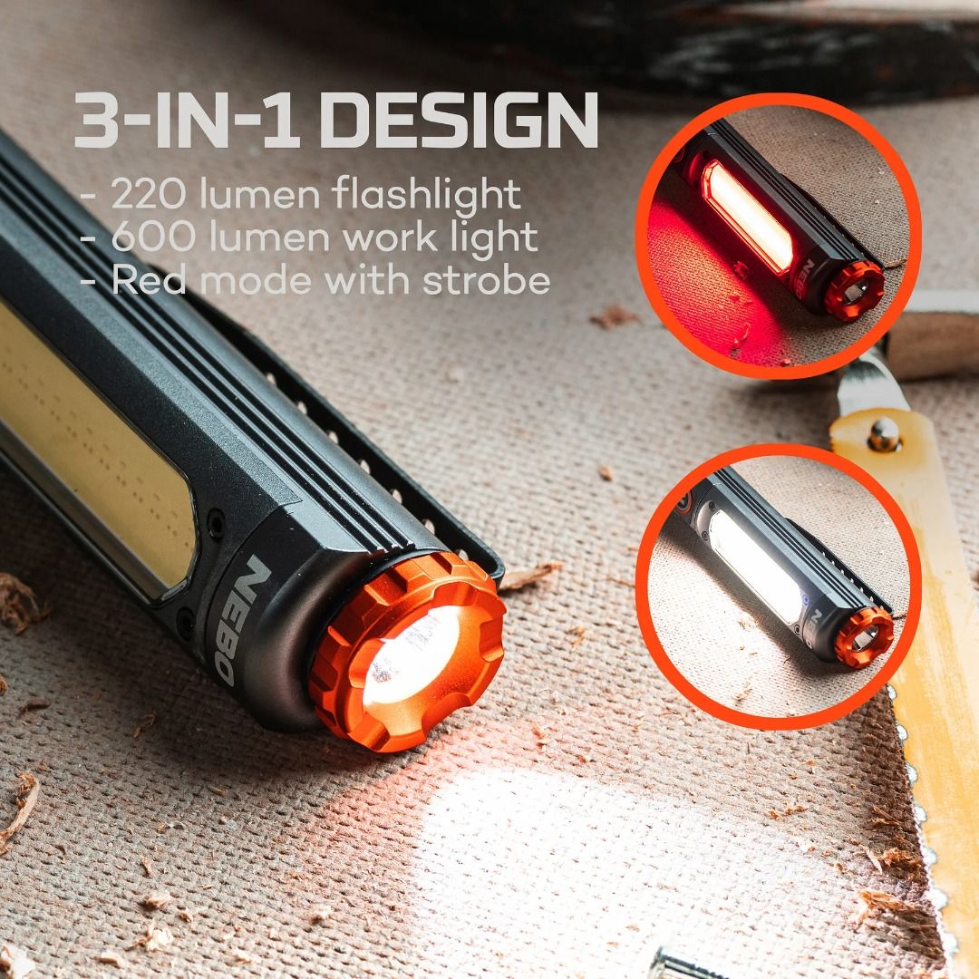 Nebo Big Larry Pro+ Multi-Function Rechargeable Work Light